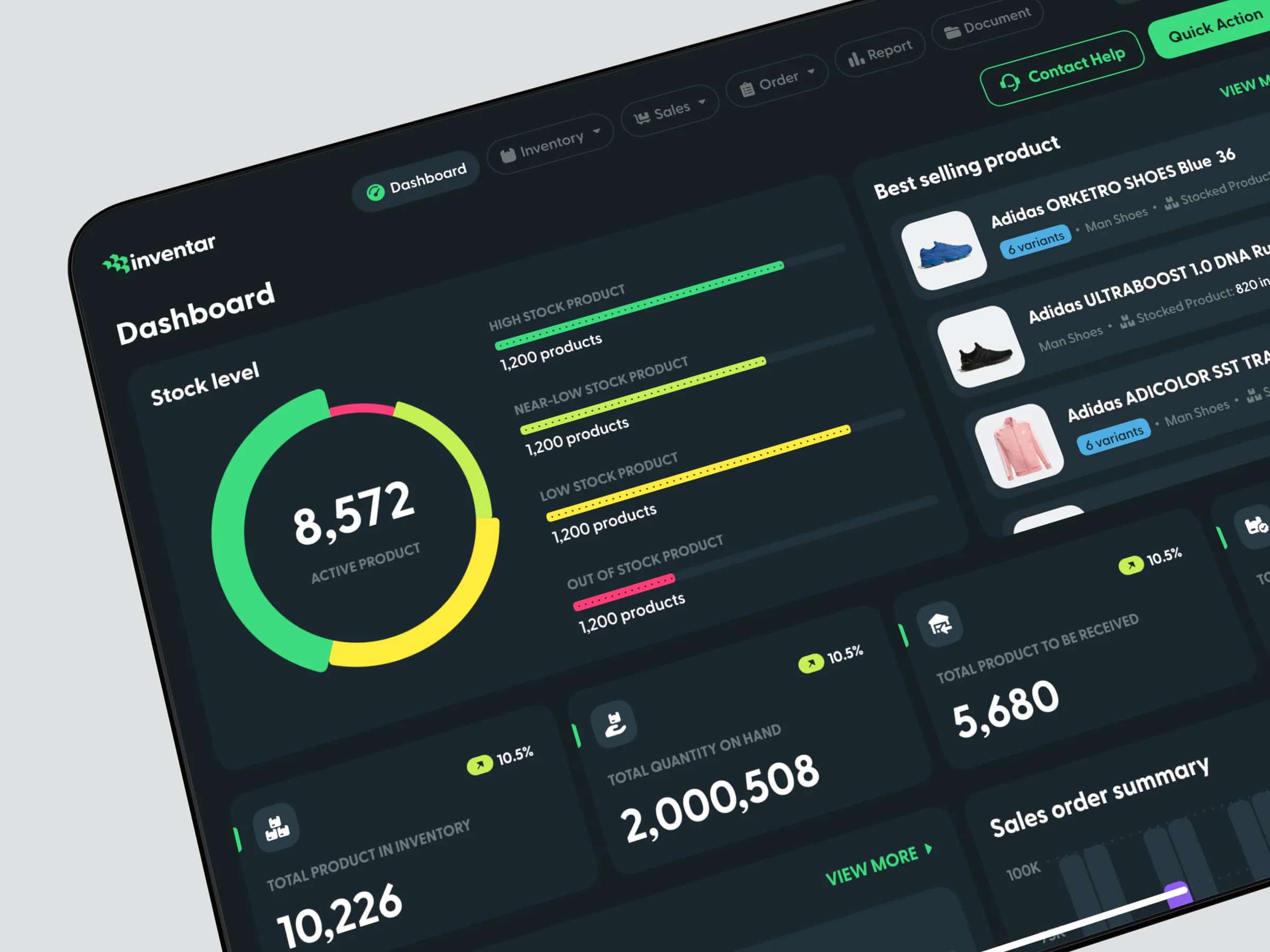 Inventar — inventory dashboard